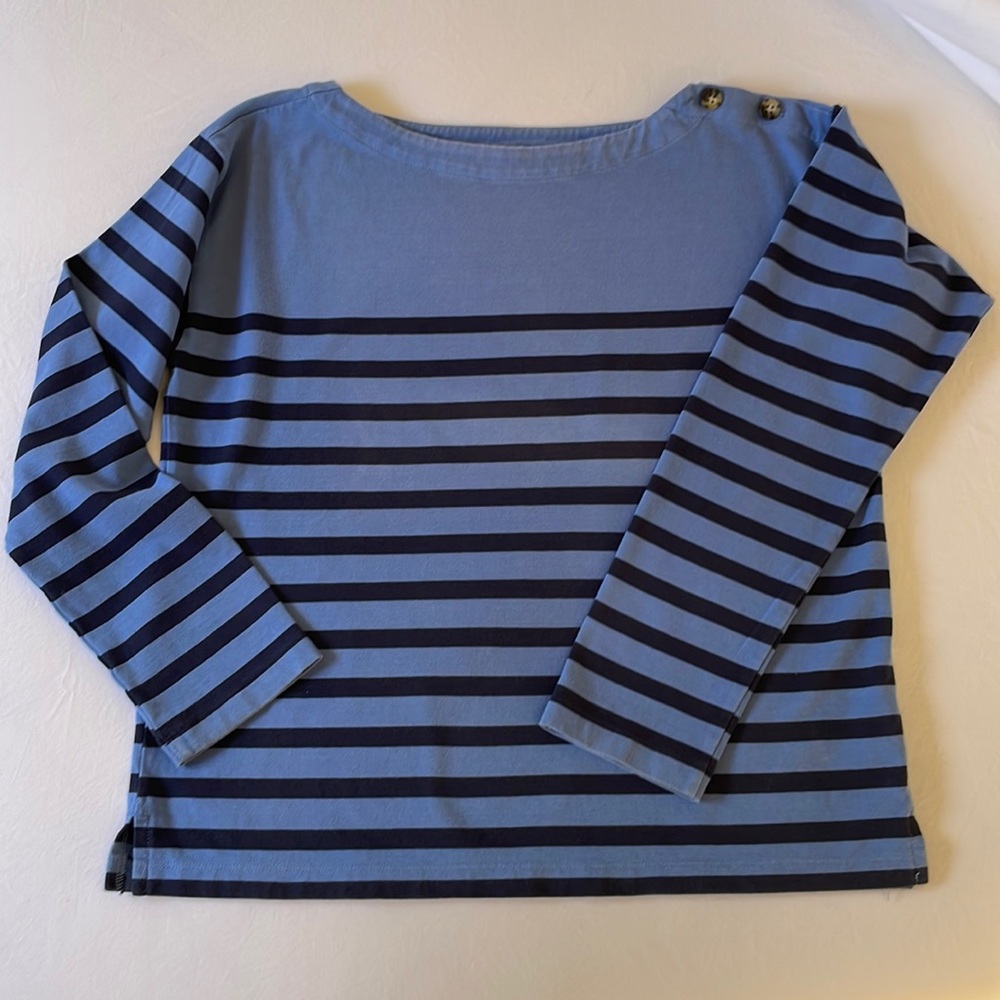 J.Crew Nautical Stripe Cotton Jersey Sweater. Size S.